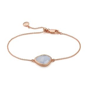 Monica Vinader Siren Nugget Bracelet
Rose Gold - Blue Lace Agate